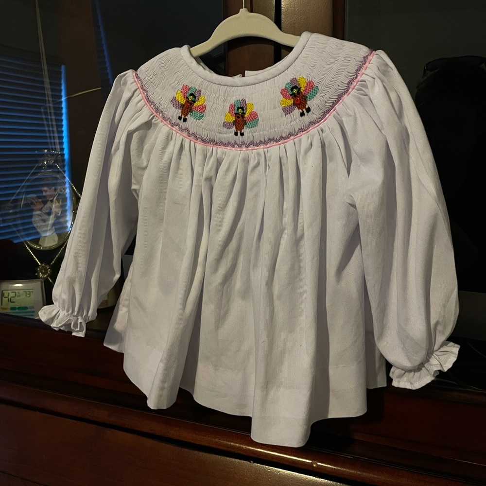 The Smocking Place turkey bloomer set